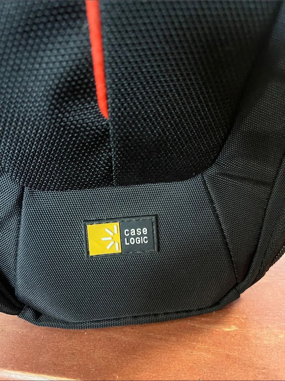 Case Logic Black Camera Bag with Red Accent with shoulder strap